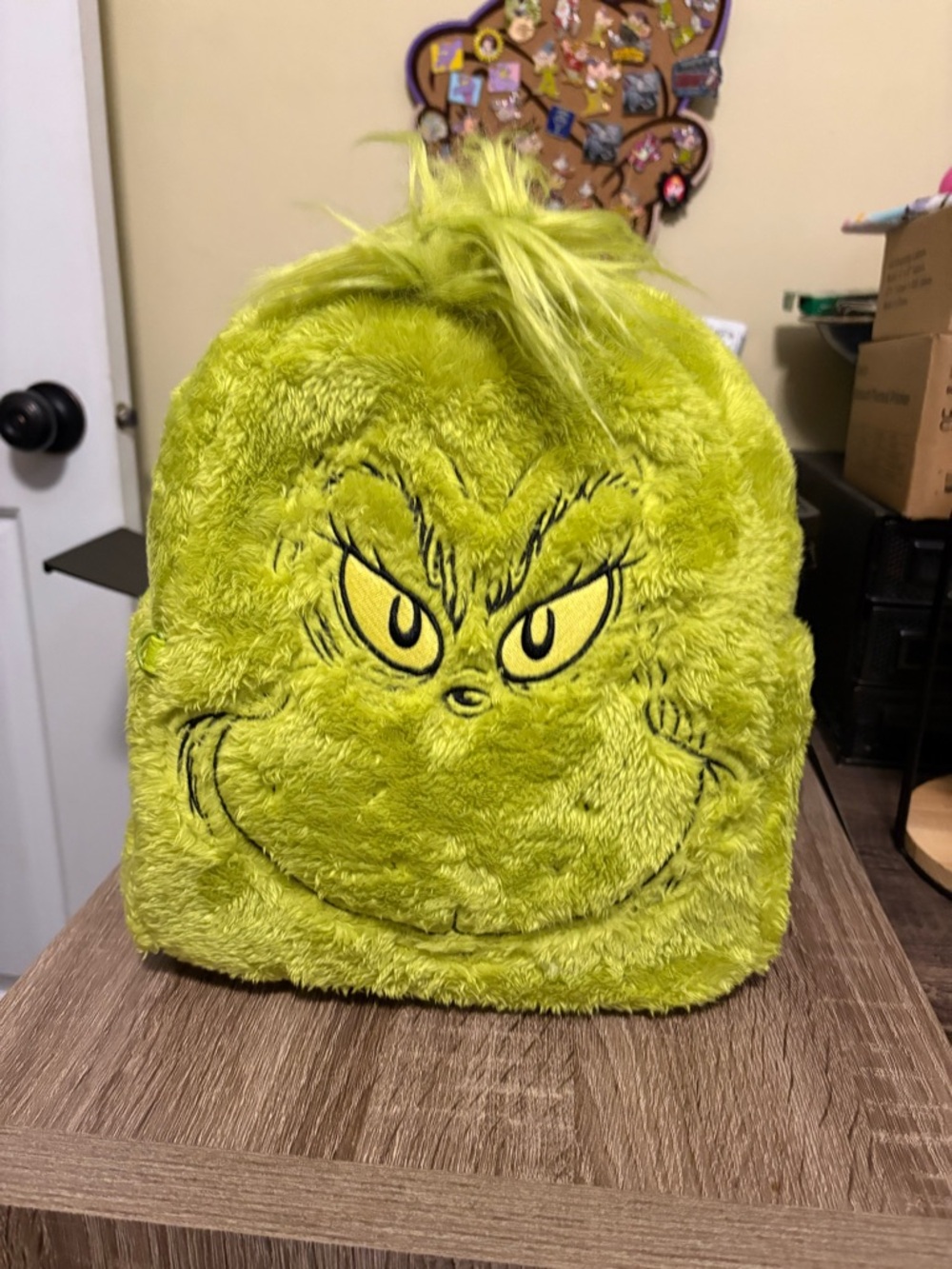 Universal Studios Grinch Big Face Plush Mini Backpack
